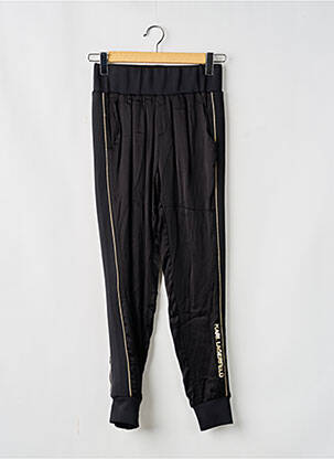 Pantalon droit resserrée sur le bas taille élastique noir KARL LAGERFELD fille
