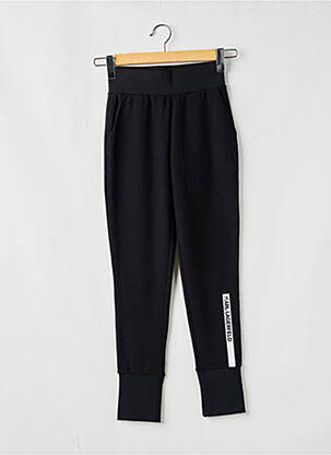 Pantalon droit resserrée sur le bas taille élastique noir KARL LAGERFELD fille