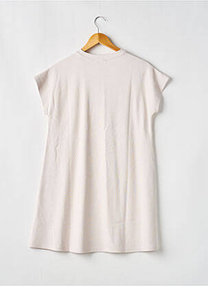 Robe mi-longue manches courtes manches courtes beige DKNY fille