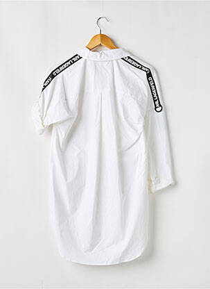 Robe courte manches longues manches longues blanc KARL LAGERFELD fille