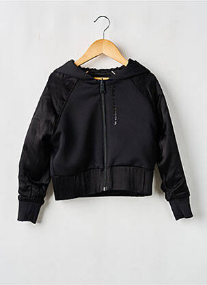 Veste casual resserrée sur le bas noir KARL LAGERFELD fille