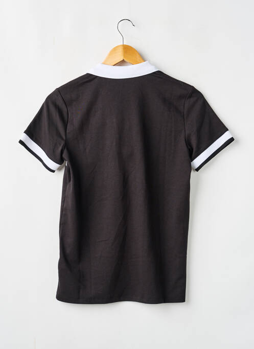 Polo sérigraphie floquée manches courtes noir DKNY garcon
