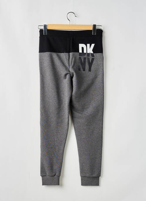 Jogging tissage chiné taille élastique gris DKNY garcon