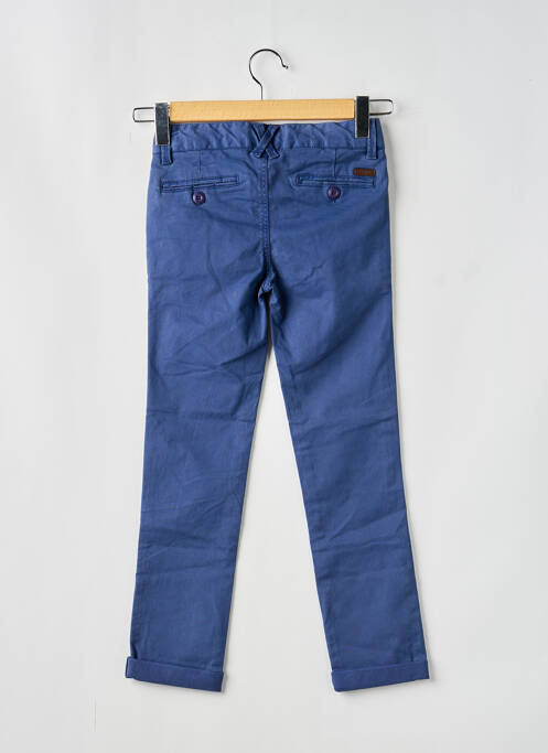 Pantalon chino stretch taille ajustable bleu KAPORAL garcon
