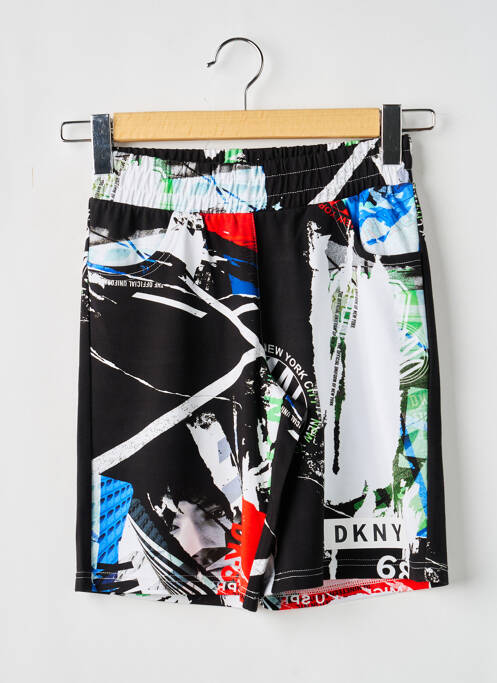 Bermuda tissage popeline taille élastique noir DKNY garcon