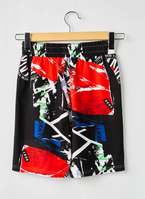 Bermuda tissage popeline taille élastique noir DKNY garcon