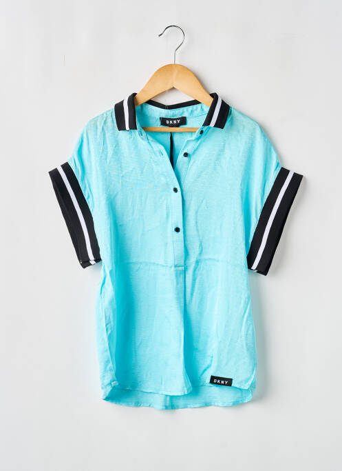 Robe courte bleu DKNY fille