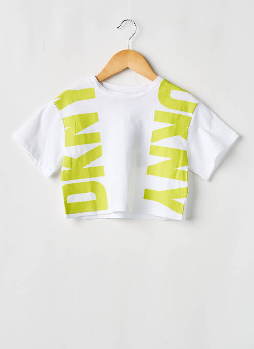 T-shirt blanc DKNY fille