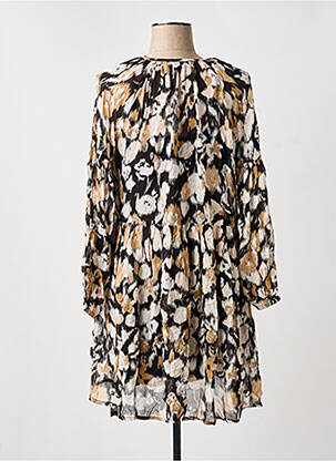 Robe courte manches longues manches longues noir B.YOUNG femme