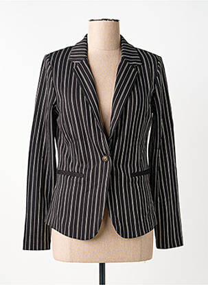Blazer coupe cintrée noir ICHI femme