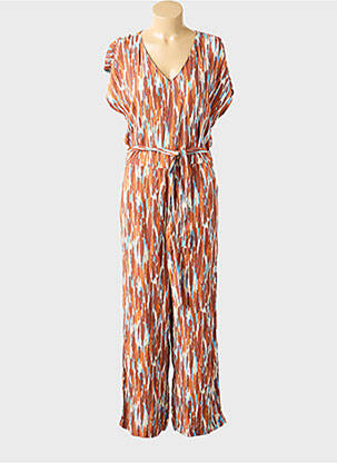 Combi-pantalon fermeture boutonnée sur le devant manches courtes orange B.YOUNG femme