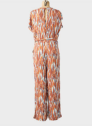 Combi-pantalon fermeture boutonnée sur le devant manches courtes orange B.YOUNG femme
