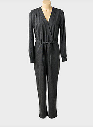 Combi-pantalon coupe cintrée manches longues gris ICHI femme