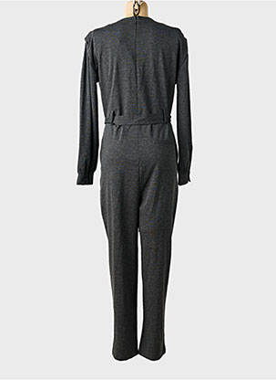 Combi-pantalon coupe cintrée manches longues gris ICHI femme