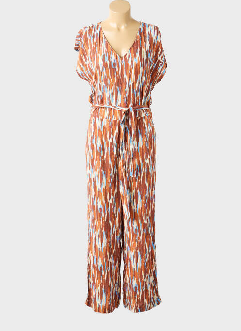 Combi-pantalon fermeture boutonnée sur le devant manches courtes orange B.YOUNG femme