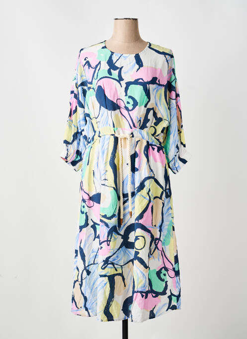 Robe mi-longue blanc LILI SIDONIO femme