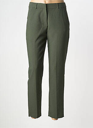 Pantalon 7/8 taille à pinces taille normale vert LA FEE MARABOUTEE femme