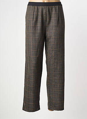 Pantalon droit taille élastique taille normale gris LA FEE MARABOUTEE femme