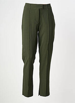 Pantalon slim taille haute taille haute vert B.YOUNG femme