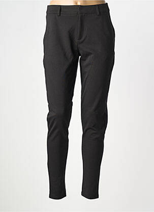 Pantalon slim stretch taille normale noir ICHI femme