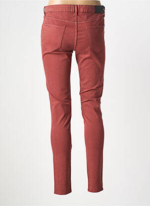 Pantalon slim tissage popeline taille normale rouge CARLA KOPS femme