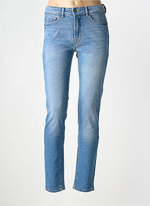 Jeans coupe slim stretch taille normale bleu ICHI femme