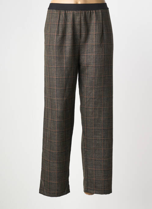Pantalon droit taille élastique taille normale gris LA FEE MARABOUTEE femme