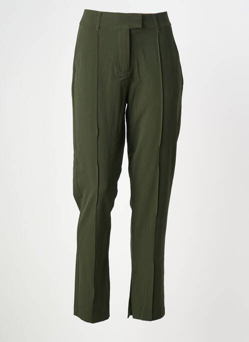 Pantalon slim poches taille haute vert B.YOUNG femme