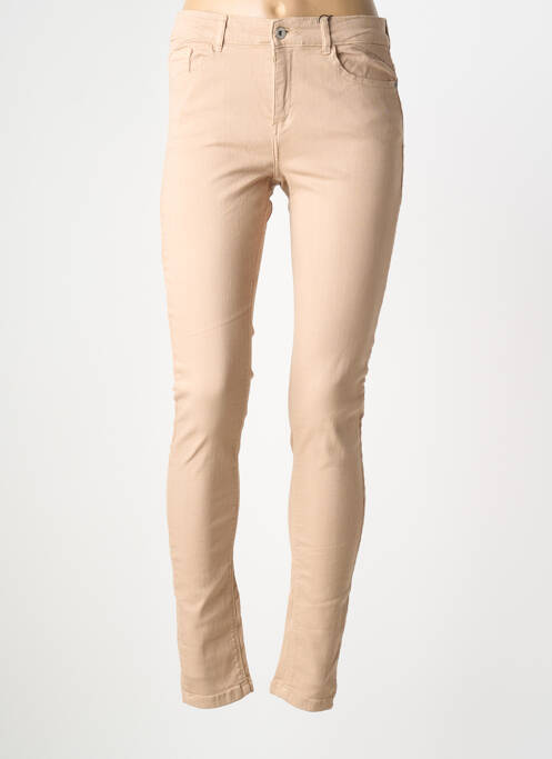 Jeans coupe slim stretch taille normale beige B.YOUNG femme