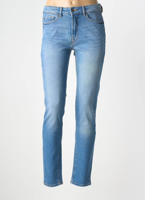 Jeans coupe slim stretch taille normale bleu ICHI femme