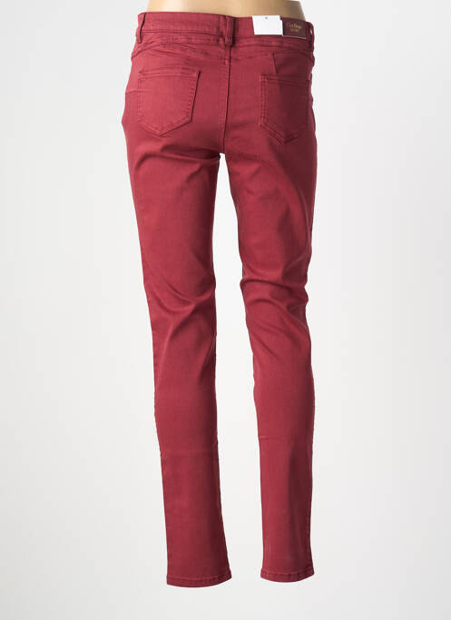 Jeans coupe slim rouge C'EST BEAU LA VIE femme