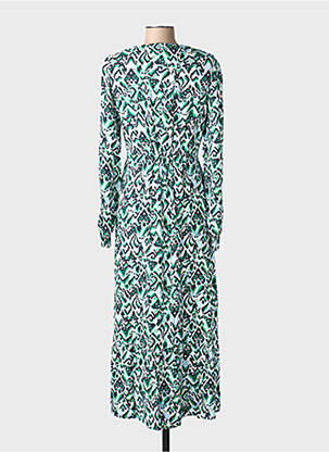 Robe longue manches longues manches longues vert ÉTYMOLOGIE femme