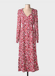 Robe longue manches longues manches longues rose ÉTYMOLOGIE femme