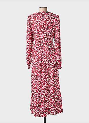 Robe longue manches longues manches longues rose ÉTYMOLOGIE femme