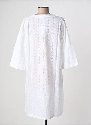 Robe mi-longue manches 3/4 manches 3/4 blanc ESPRIT DE LA MER femme