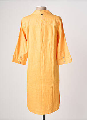 Robe mi-longue manches 3/4 manches 3/4 orange ESPRIT DE LA MER femme