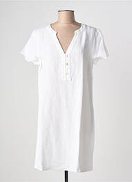 Robe courte manches courtes manches courtes blanc ESPRIT DE LA MER femme