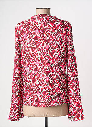 Blouse tissage popeline manches longues rose ÉTYMOLOGIE femme