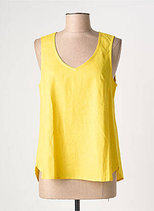 Top sans manche sans manche jaune ESPRIT DE LA MER femme