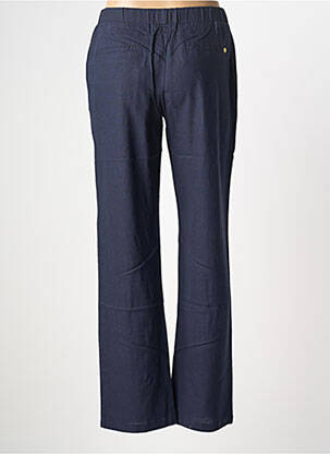 Pantalon droit taille élastique taille normale bleu ÉTYMOLOGIE femme