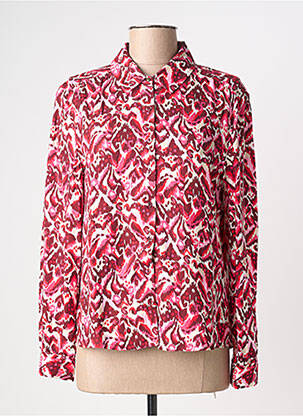Chemisier imprimé fantaisie manches longues rose ÉTYMOLOGIE femme