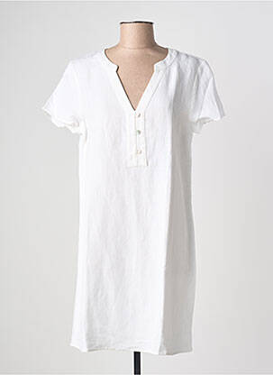 Robe courte manches courtes manches courtes blanc ESPRIT DE LA MER femme