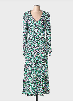 Robe longue manches longues manches longues vert ÉTYMOLOGIE femme