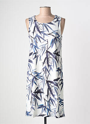 Robe mi-longue imprimé fantaisie sans manche blanc ESPRIT DE LA MER femme