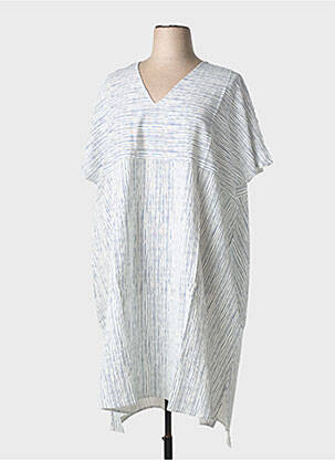 Robe mi-longue manches courtes manches courtes blanc ESPRIT DE LA MER femme