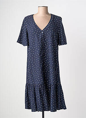 Robe mi-longue manches courtes manches courtes bleu ESPRIT DE LA MER femme