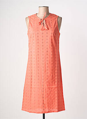 Robe mi-longue sans manche sans manche orange ESPRIT DE LA MER femme
