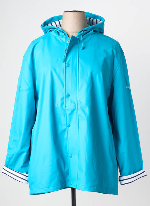 Imperméable poches a capuche bleu ESPRIT DE LA MER femme