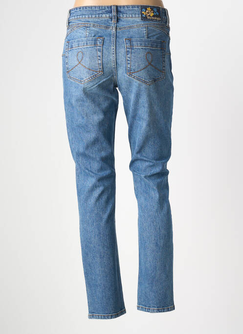 Jeans coupe slim stretch taille normale bleu ÉTYMOLOGIE femme