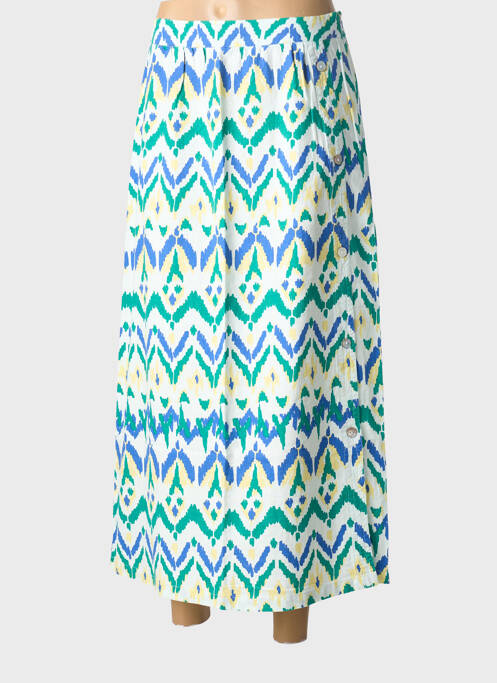 Jupe longue imprimé fantaisie blanc ÉTYMOLOGIE femme